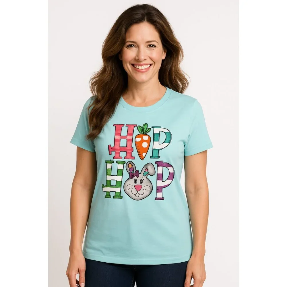 Women's "Hip Hop" Easter Short Sleeve T-Shirt – NWOT – Sizes M & L